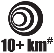 10+ kilometres