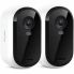 ARLO Essential 4 Megapixel Outdoor 2K Network Camera - Colour - 2 - White - Infrared/Color Night Vision - 2560 x 1440 - Wi-Fi - Wall Mount - Alexa Supported - Weather Resistant, Rain Resistant, Heat Resist